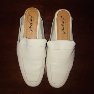 Free People White Slip on shoes